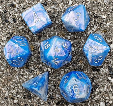 dicedb chessex mother  pearl