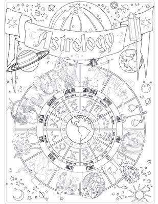 astrology coloring pages  getcoloringscom  printable colorings