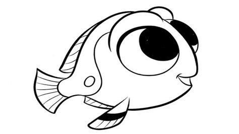 cute finding dory coloring pages coloring  drawing