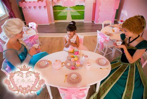 hire le petite princesse spa tea parlour princess party  orange