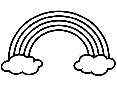 rainbow clouds coloring page info