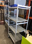 Image result for Cold Room Racking. Size: 135 x 185. Source: secondhand-catering-equipment.co.uk