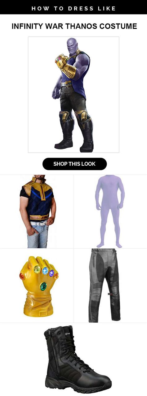 Infinity War Thanos Costume Usa Jacket
