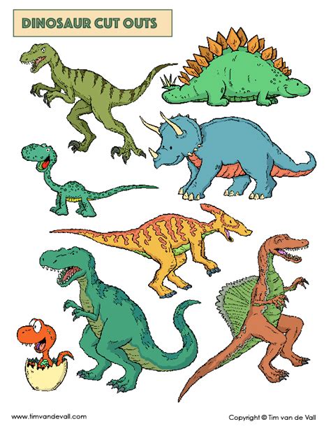 pin  dinosaur printables