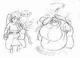 Anime Weight Fat Deviantart Gain Alex Says Girl Comic Blimpy Template sketch template