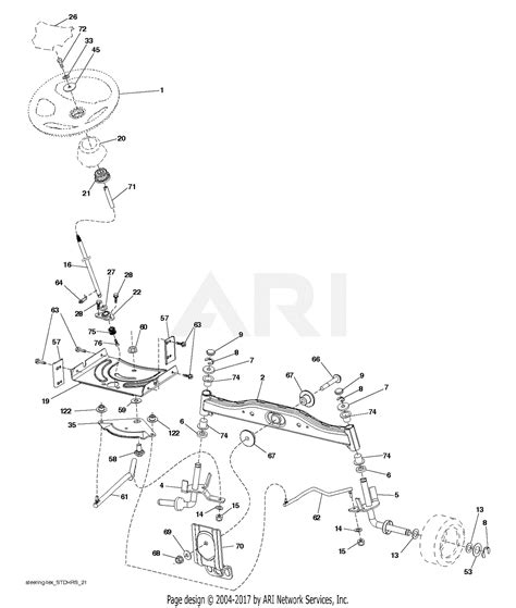 poulan ppg    parts diagram  steering