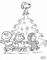Coloring Charlie Brown Pages Christmas Printable Snoopy Tree Peanuts Color Print Pumpkin Linus Great Kids Sheets Characters Easter Gang Clip sketch template