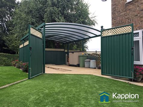 contemporary caravan carport canopy designed  blend    surroundings carport