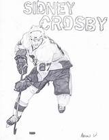 Crosby Sidney Pages Coloring Penguins Pittsburgh Printable Template Hockey sketch template