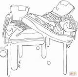 Nike Coloring Logo Pages Template Sneakers sketch template