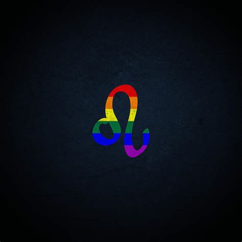 Lgbt Gay Pride Flag Leo Zodiac Sign Digital Art By Patrick