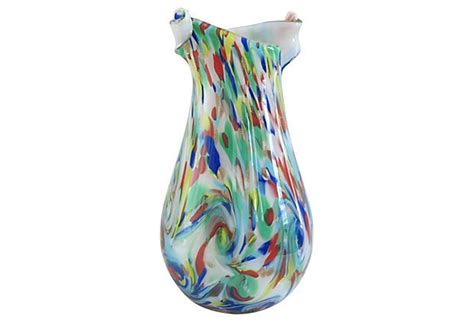 Fratelli Toso Apparenza Murano Vase Murano Glass Vase Vintage Vases