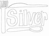 Silver Colouring Colours sketch template