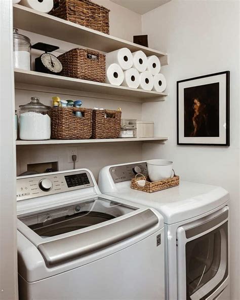 small laundry room ideas  top loading washer soul lane