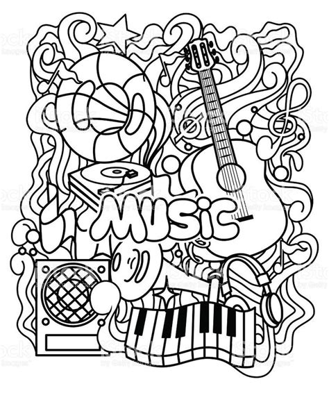 musical coloring page  coloring sheets  coloring mandala