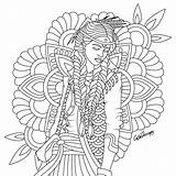 Mandalas Devian Escolha sketch template