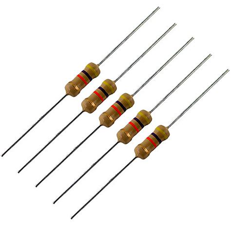 watt carbon film resistor  ohm pkg   reverb