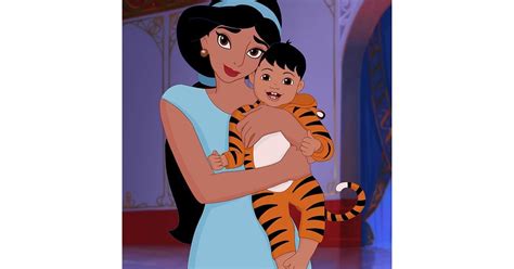 Jasmine As A Mom Best Disney Princess Fan Art Popsugar