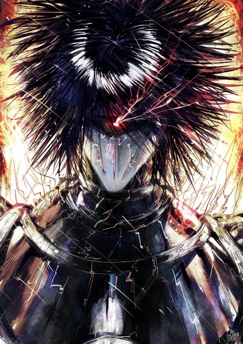 colored  drive knight pic onepunchman