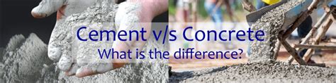 difference  cement  concrete