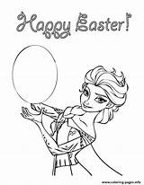 Easter Coloring Frozen Pages Happy Disneys Printable Print Color sketch template