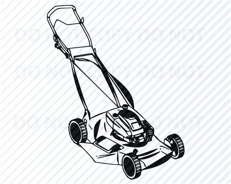 lawn mower svg file vector images svg silhouette lawnmower etsy