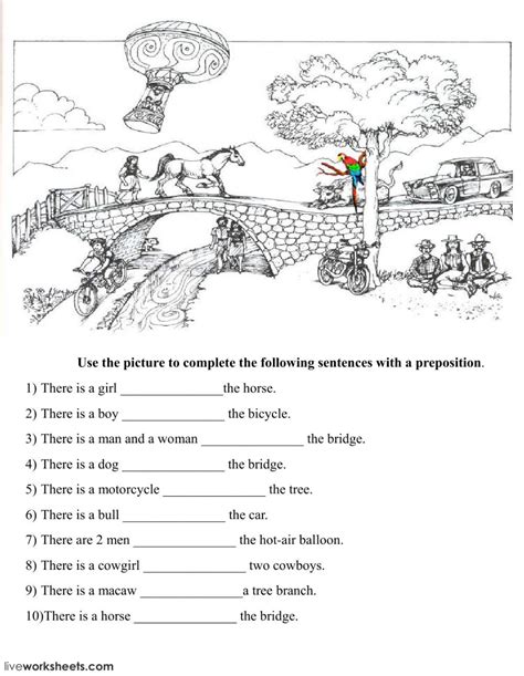 prepositions  place  exercise       exercises