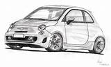 Fiat 500 Abarth Deviantart Group sketch template