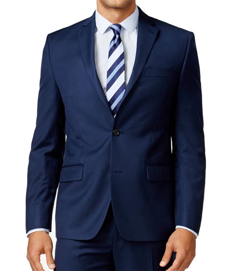 michael kors suits suit separates mens blazer navy  button notch