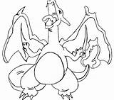 Charizard Pokemon Coloring Pages Mega Getcolorings Getdrawings sketch template