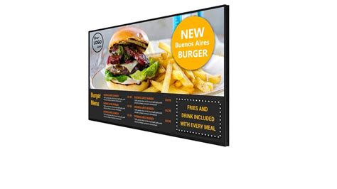 digital menu screens digital menu board displays