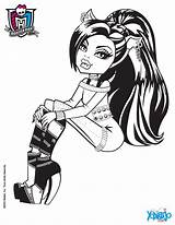 Clawdeen Wolf Pages Coloriage Hellokids Seated Clawd Draculaura Sentada Coloriages Nouveau Propre Colorare Línea Colorings sketch template