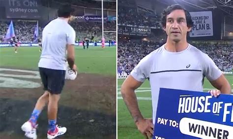 I Could Ve Kicked Better Than That Johnathan Thurston Misses Fan S