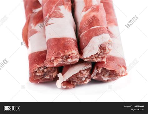 Raw Pork Meat Bacon Veined Veins Image And Photo Bigstock