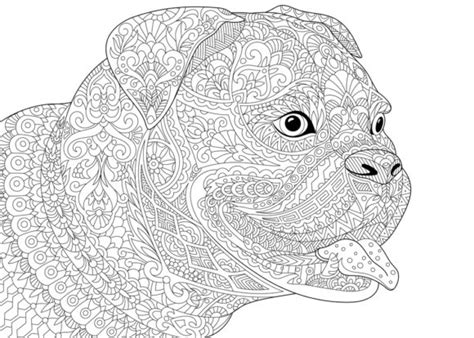 coloring pages  dogs  adults