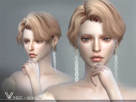 sims  cc short hair female