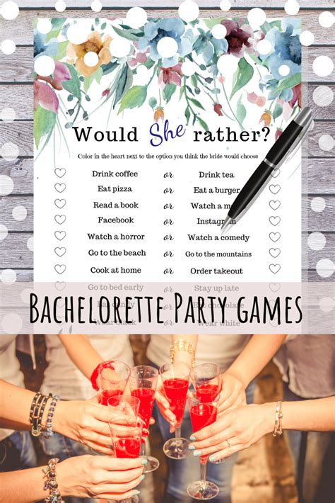 bachelorette party games printable