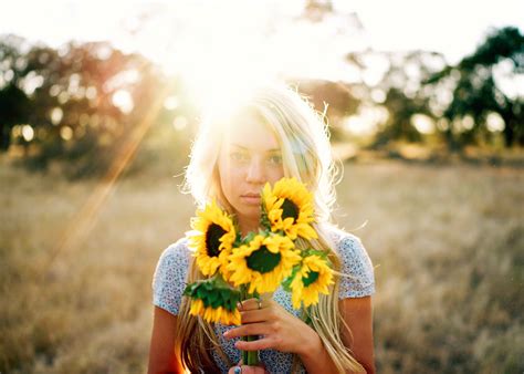 free images person people plant girl field sunlight flower