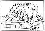 Godzilla Coloringgames sketch template