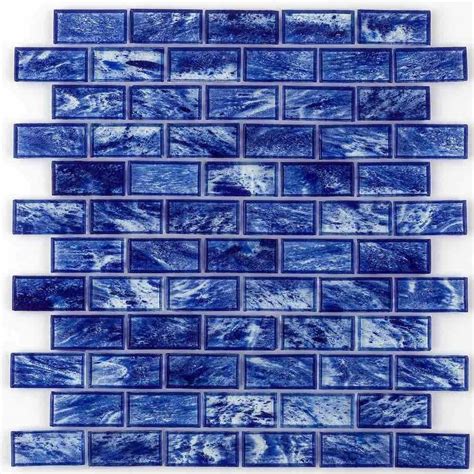 Storm Clear Glass Tile Island 1 X 2 Mineral Tiles