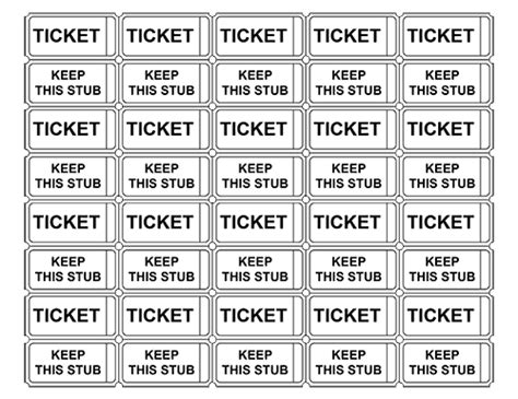 4 raffle ticket templates word excel formats