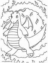 Coloring Dragon Pokemon Dragonite Pages Colouring Type Choose Board Sheets Printable sketch template
