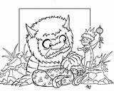 Wild Things Where Coloring Pages Printable Visit Tyrannus Deviantart Popular sketch template