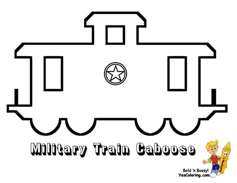 caboose template  coloring coloring pages