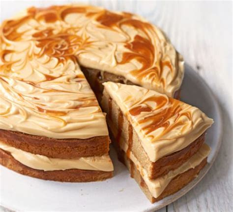 salted caramel poke cake recipe bbc good food