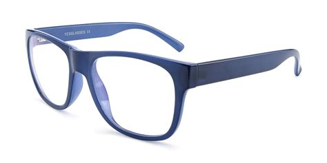 blue oversized geek chic shield eyeglasses ssr213