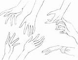 Hands Reaching Hand Drawing Sketches Sketch Getdrawings Template sketch template