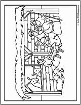 Nativity Stable Getdrawings sketch template