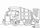 Truck Trash Garbage Coloring Pages Drawing Kids Plow Colouring Trucks Fire Printable Ausmalen Print Kinder Für Tonka Zum Peterbilt Big sketch template