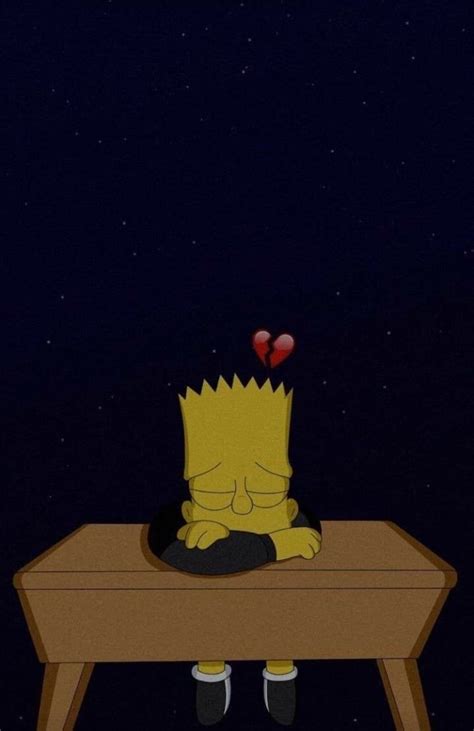 Sad Bart Simpson Wallpaper 4k
